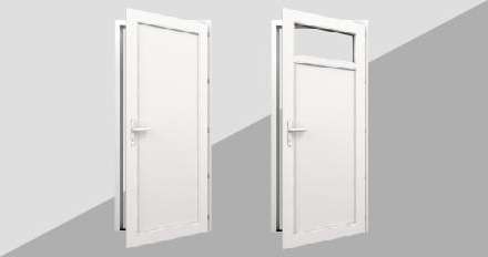 Puerta de servicio PVC / Aluminio