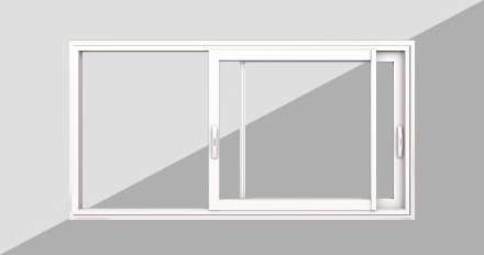 Ventana Corredera PVC / Aluminio