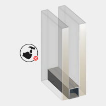 SP510 (44.6) x 16 Argon Warm Edge x 6 (antirrobo clase 5 y acústico opaco / ideal para WC o baño)