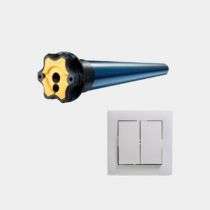 Motor somfy por cable con Inversor clásico