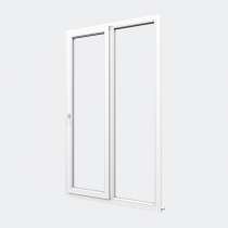Porte Fenêtre PVC gamme Confort 1 vantail oscillo-battant 1 fixe fermé