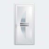 Porte entrée PVC gamme Contemporaine modèle DECOR 315 2P à 1 vantail
