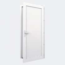 Porte de service pvc blanc ral 9016