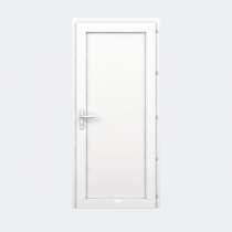 Porte de service pvc blanc ral 9016