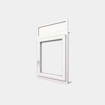 Ventana PVC gama Confort 1 hoja apertura oscilobatiente con tapa de registro persiana