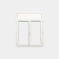 Ventana PVC gama Confort 1 hoja apertura practicable con tapa de registro persiana