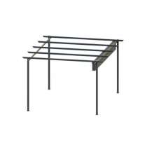 Pérgola de lona manual estándar con estructura Aluminio adosada o autoportante