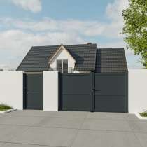 Puerta peatonal Aluminio a medida modelo CAMILA