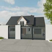 Puerta peatonal Aluminio a medida modelo CLARA