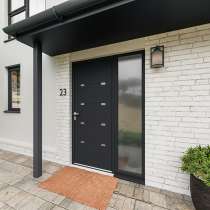 Puerta de entrada ALU RAL 7016