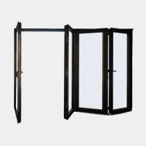 Ventana plegable Aluminio 4 hojas (3+1) abierto