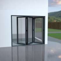 Puerta plegable Aluminio 3 hojas (3+0)