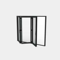 Puerta plegable Aluminio 3 hojas (3+0)