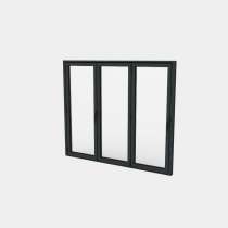 Puerta plegable Aluminio 3 hojas (3+0)