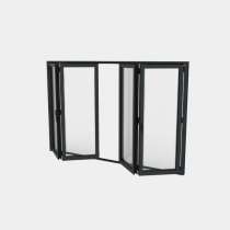 Puerta plegable Aluminio 4 hojas (2+2)