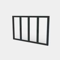 Puerta plegable Aluminio 4 hojas (2+2)