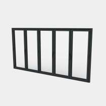 Puerta plegable Aluminio 5 hojas (3+2)