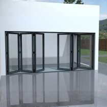 Puerta plegable Aluminio 6 hojas (3+3)