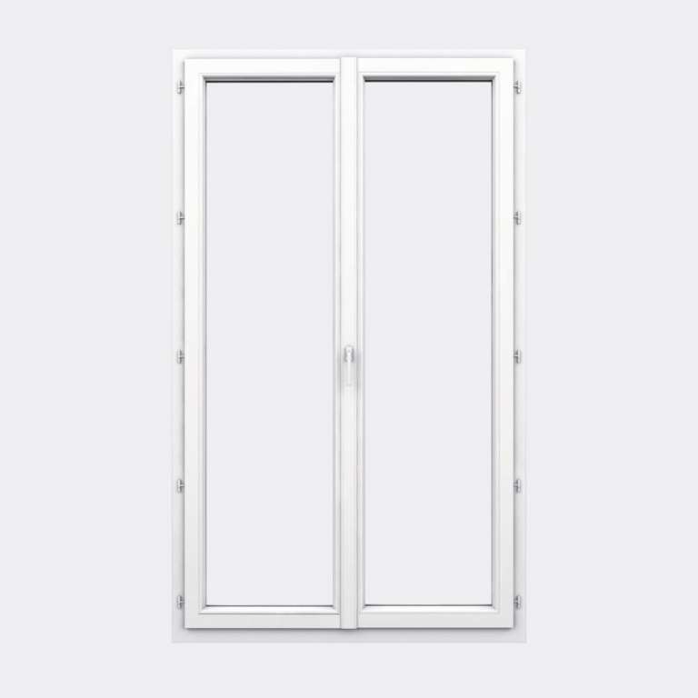 Porte Fenêtre PVC gamme Design 2 vantaux à la française fermé