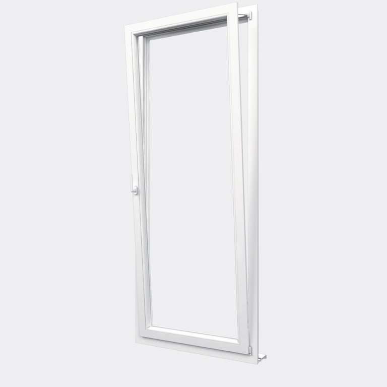 Porte Fenêtre PVC gamme Design 1 vantail oscillo-battant ouvert