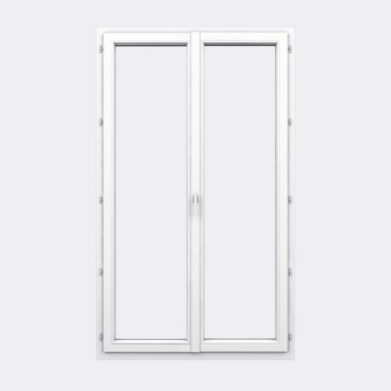 Porte Fenêtre PVC gamme Design 2 vantaux à la française fermé