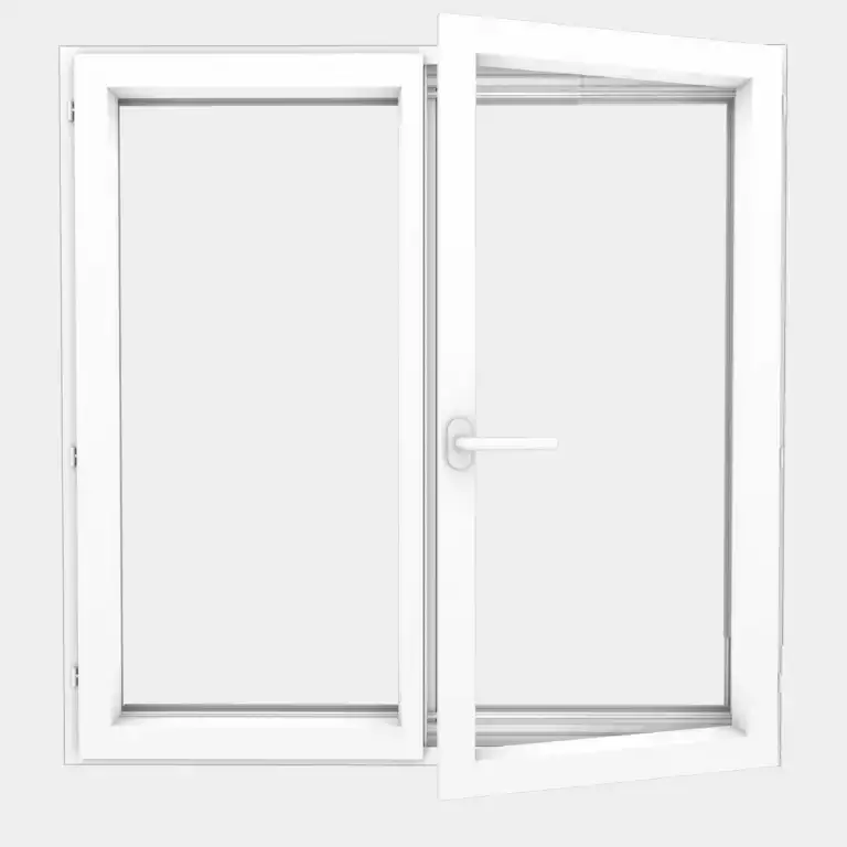 Ventana Aluminio gama ALU 45 2 hojas de la cual 1 oscilobatiente
