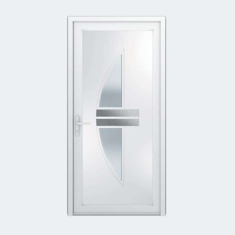 Porte entrée PVC gamme Contemporaine modèle DECOR 315 2P à 1 vantail