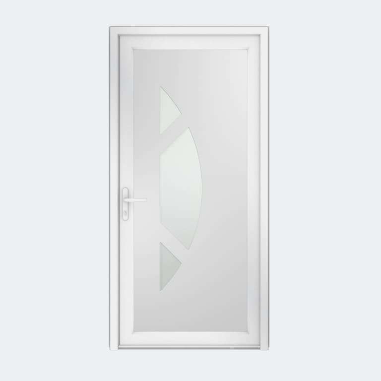 Porte entrée PVC gamme Contemporaine modèle DECOR 21 S à 1 vantail
