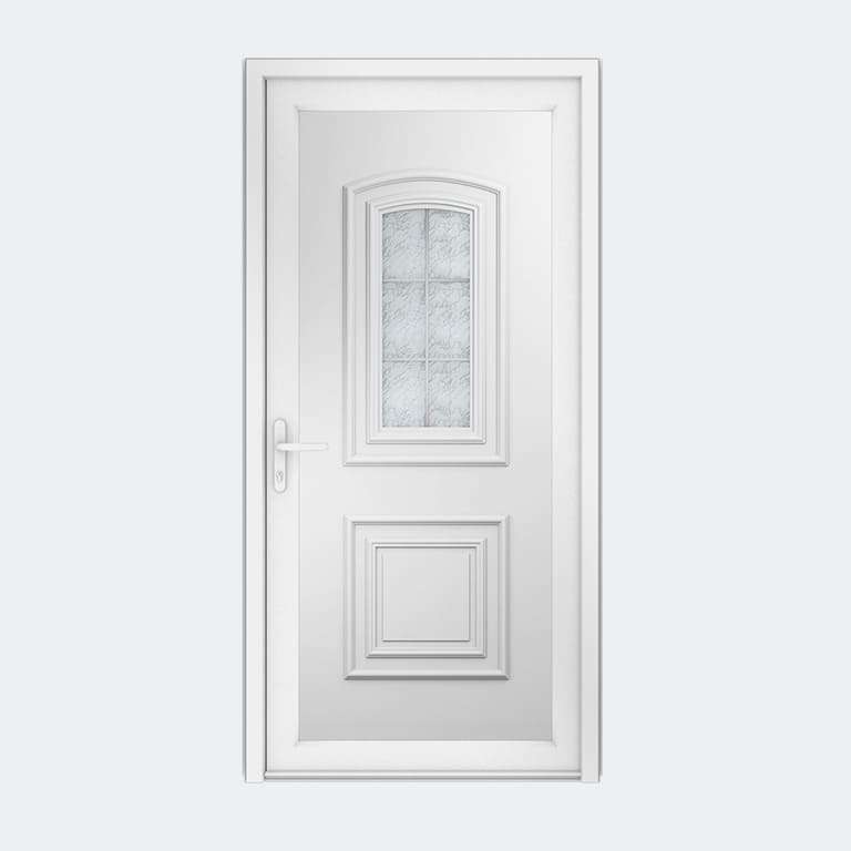 Porte entrée PVC gamme Classique modèle TAHITI S1 PBPL à 1 vantail