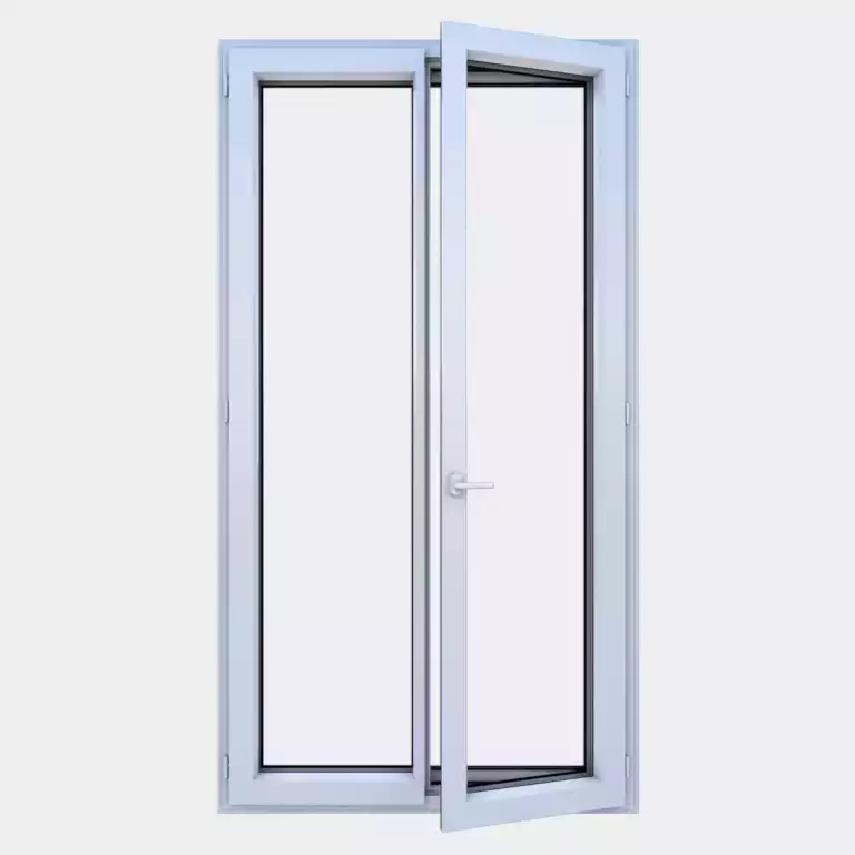 Puerta-Ventana Aluminio gama ALU 45 2 hojas de la cual 1 oscilobatiente