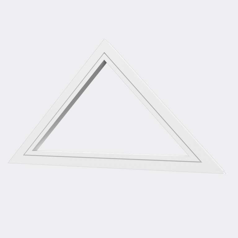 Fenêtre Triangle (houteau fixe) PVC gamme Design