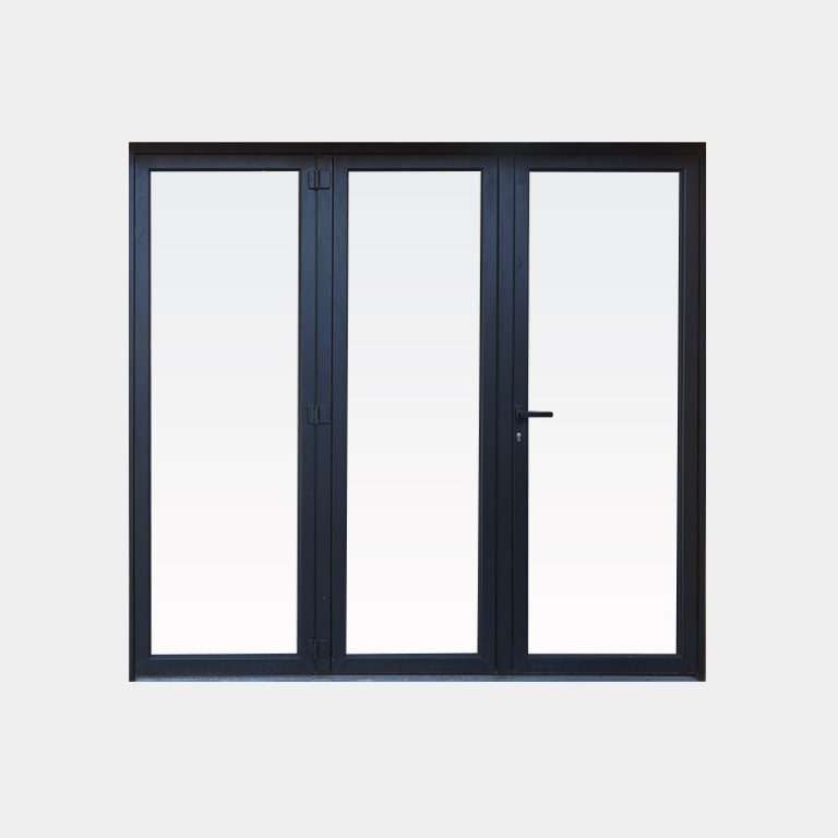 Puerta plegable Aluminio 3 hojas (2+1)