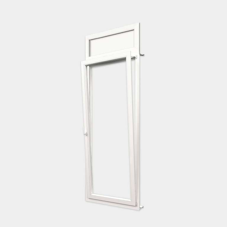 Ventana PVC oscilobatiente persiana derecha 117x80 cm