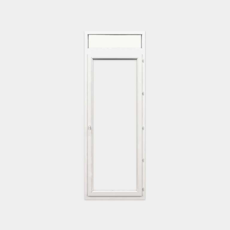 Puerta-Ventana PVC gama Design 1 hoja apertura practicable con tapa de registro persiana