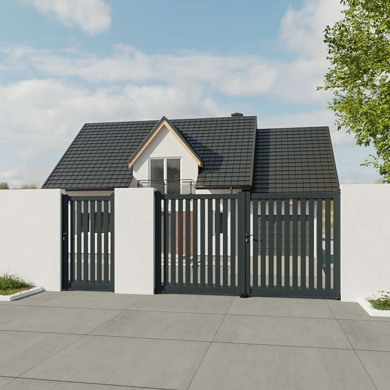 Puerta peatonal Aluminio a medida modelo CLARA