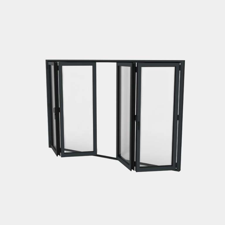 Puerta plegable Aluminio 4 hojas (2+2)