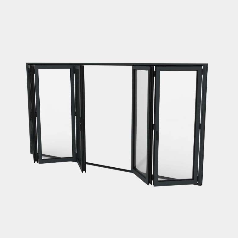 Puerta plegable Aluminio 5 hojas (3+2)