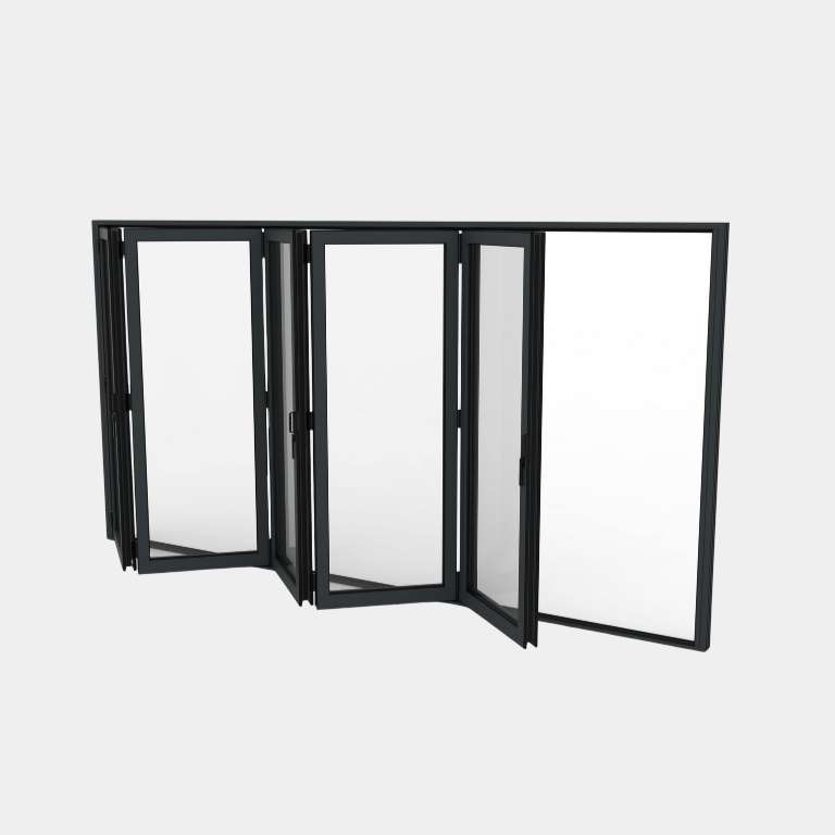 Puerta plegable Aluminio 5 hojas (5+0)