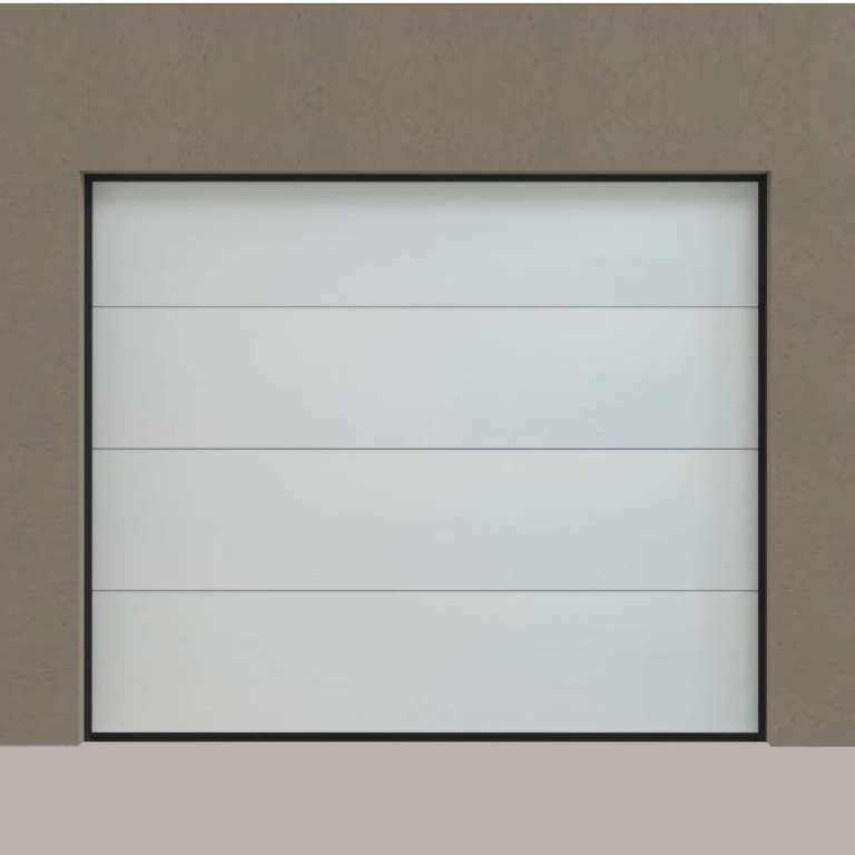 Puerta de garaje seccional paneles aislantes Acero 40 mm acabado liso