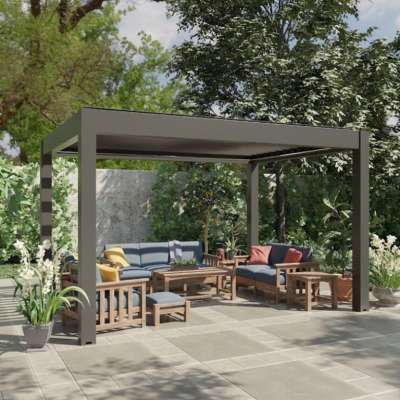 Pérgola bioclimática (lamas paralelas)