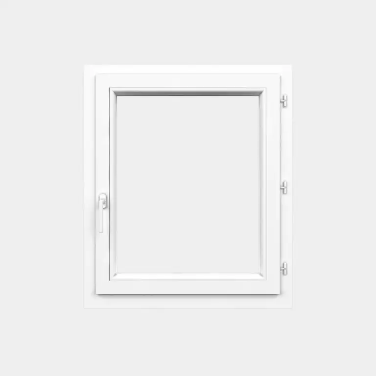 Ventanastock PVC-Fenster Schwenkbar – Weiß, 50x60 Cm, 3-fach Verglasung, Wärmedämmung Uw=0,76 W/m²K