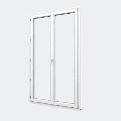 Porte Fenêtre PVC gamme Design 2 vantaux dont 1 oscillo-battant fermé
