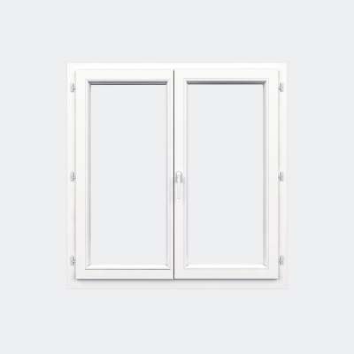 Fenêtre PVC gamme Confort 2 vantaux ouverture à la française fermé