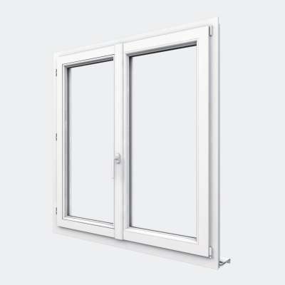 Fenêtre PVC gamme Design 2 vantaux dont 1 oscillo-battant fermé