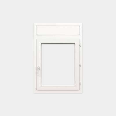 Ventana PVC gama Confort 1 hoja apertura practicable con tapa de registro persiana