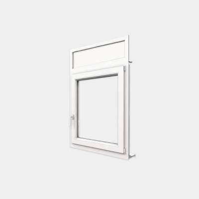 Ventana PVC gama Confort 1 hoja apertura oscilobatiente con tapa de registro persiana