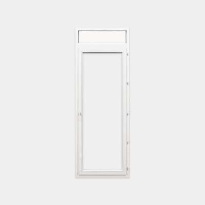 Puerta-Ventana PVC gama Design 1 hoja apertura practicable con tapa de registro persiana