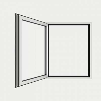 Ventana Aluminio gama AluMax 1 hoja apertura practicable