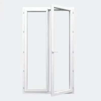 Porte Fenêtre PVC gamme Confort 2 vantaux à la française ouvert