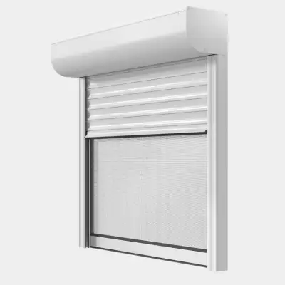 Persiana enrollable Aluminio Renovación motorización radio con mosquitera